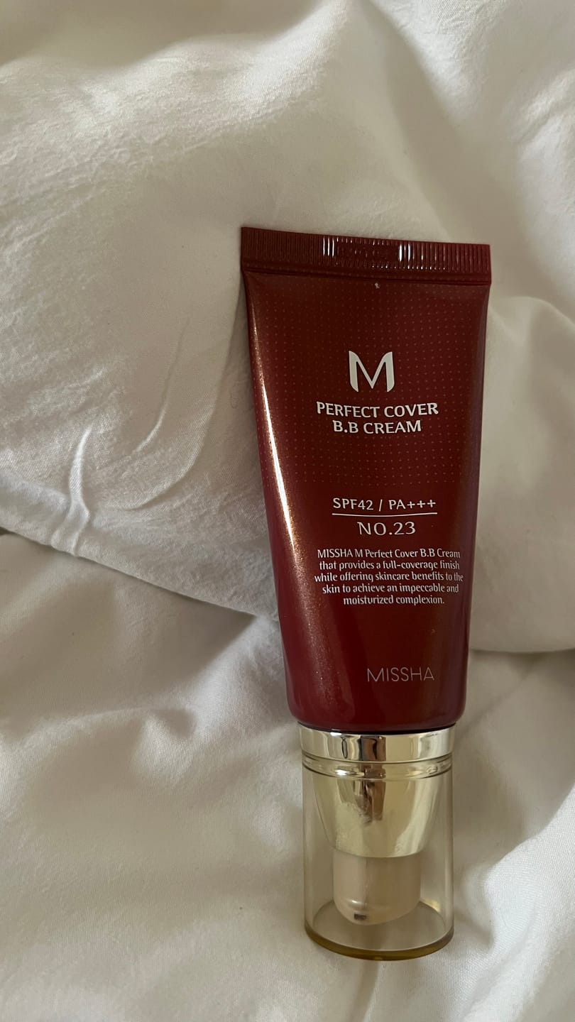 Customer photo review of بي بي كريم م بيرفكت كفر رقم 23 – SPF42 PA+++ من ميشا – 50 مل