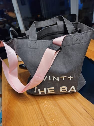 Customer photo review of FERMUARLI MUMLU KANVAS TOTE ÇANTA - BÜYÜK - ANTRASİT