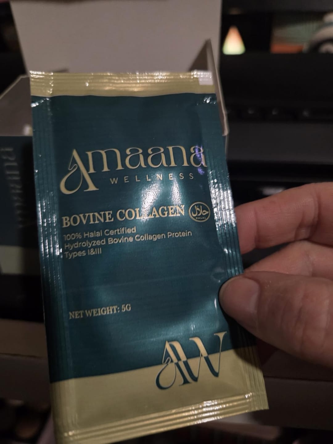 Customer photo review of Halal Bovine Collagen Powder Pouch