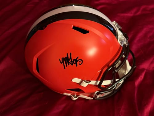 Customer photo review of Myles Garrett Autograph Signing