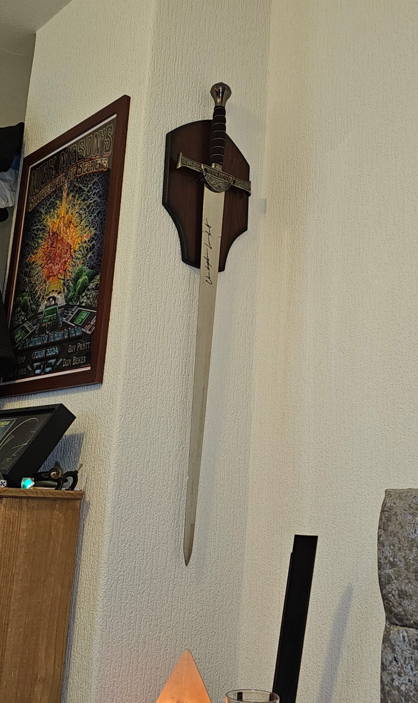 Customer photo review of CHRISTOPHER LAMBERT AUTOGRAPHED Highlander - Deluxe Clan Macleod Claymore