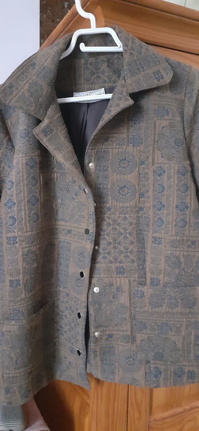 Customer photo review of Veste Solveig Jacquard “Herbier d’Automne”