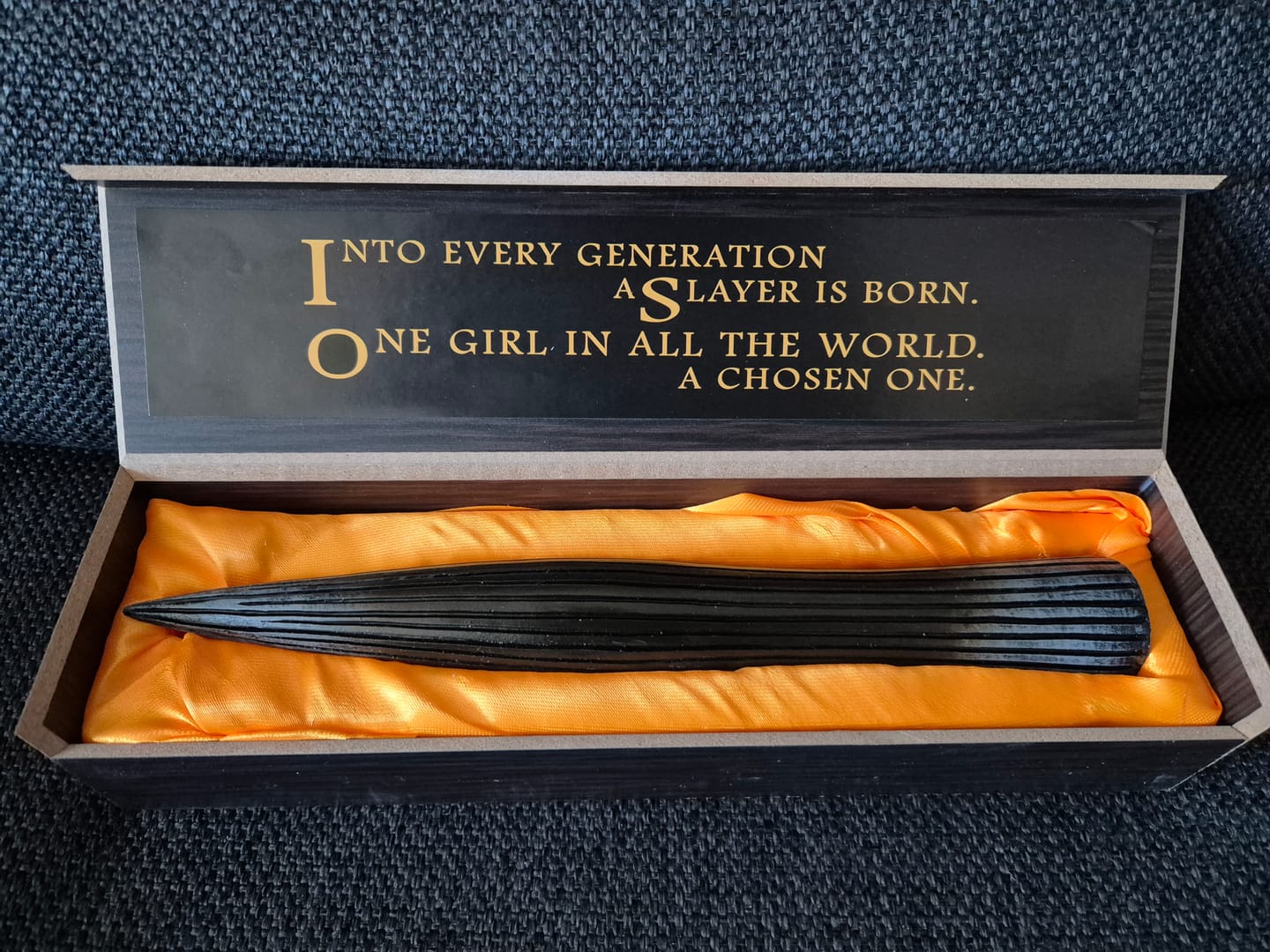 Customer photo review of Buffy Vampire Stake Replica