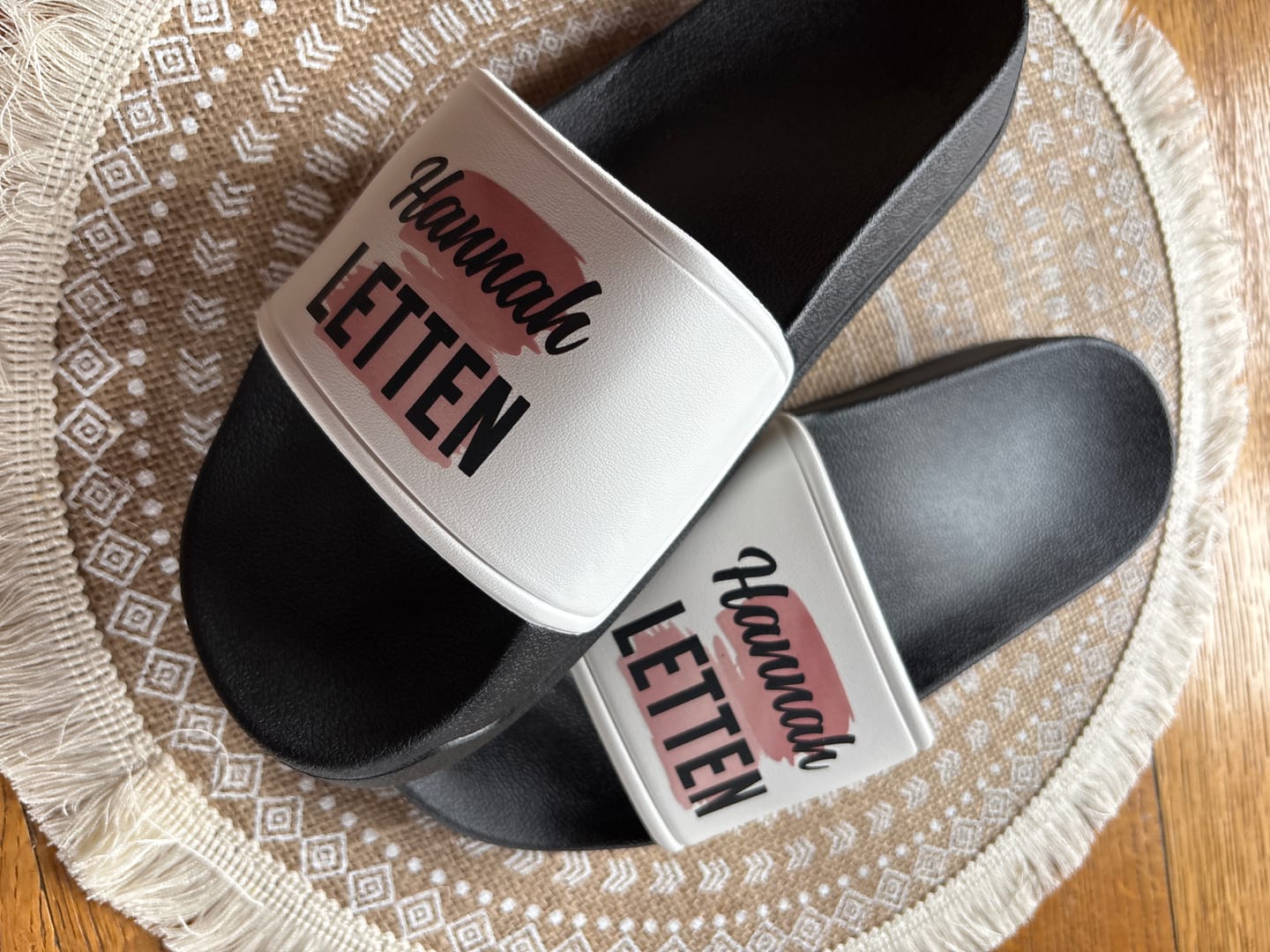 Customer photo review of Deine Letten - Personalisierte Badeschlappen mit Name