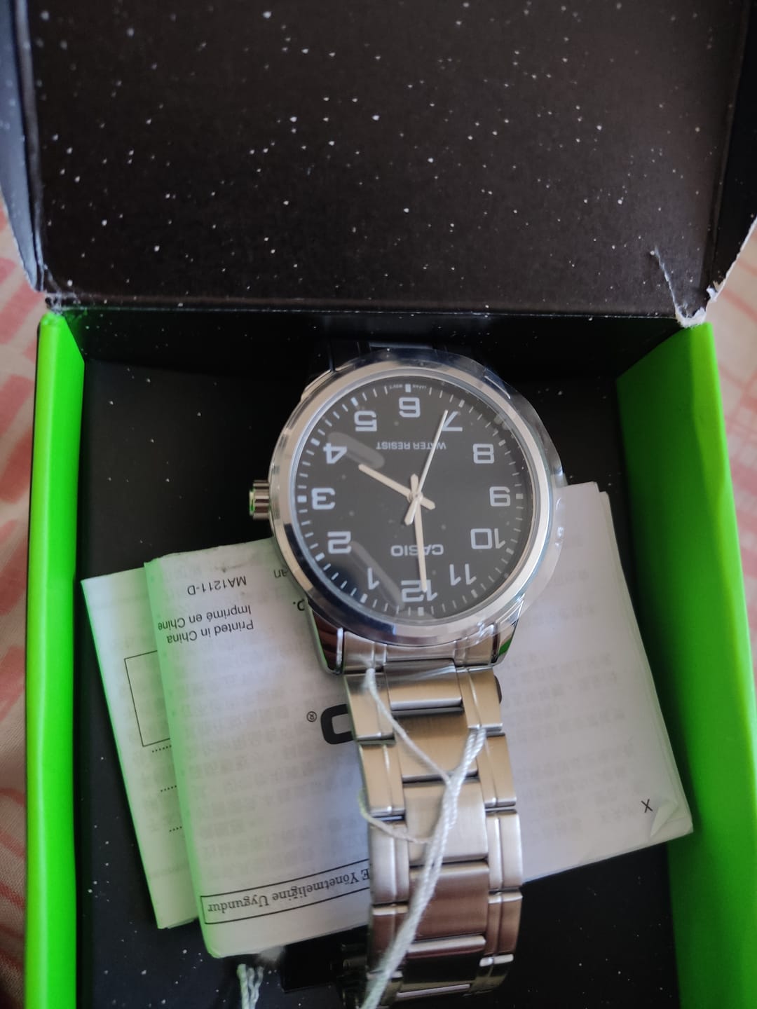 Customer photo review of Reloj Casio Análogo MTP-V001D-1B Negro Correa de Acero