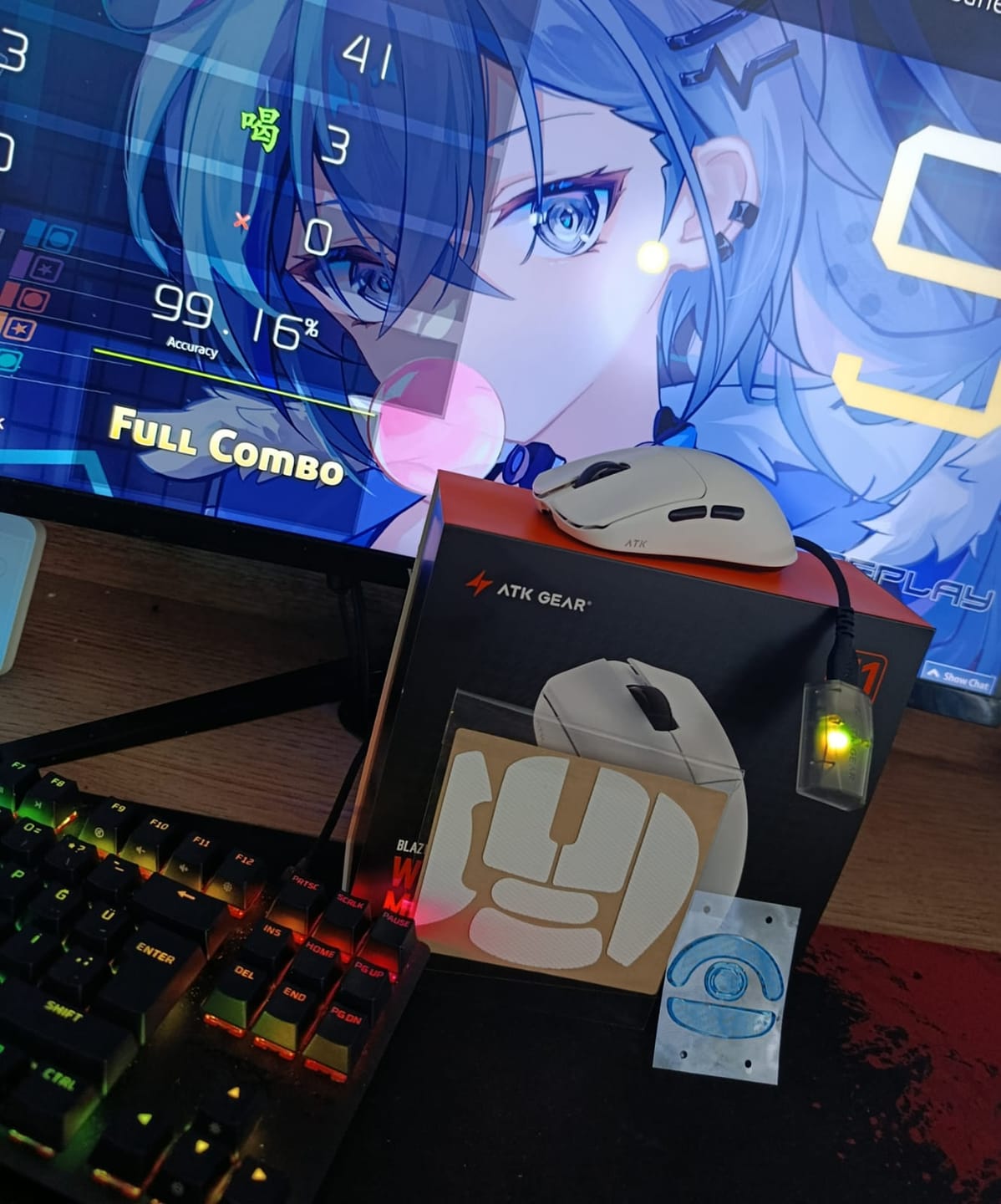 Customer photo review of ATK Blazing Sky F1 V2 Wireless Mouse