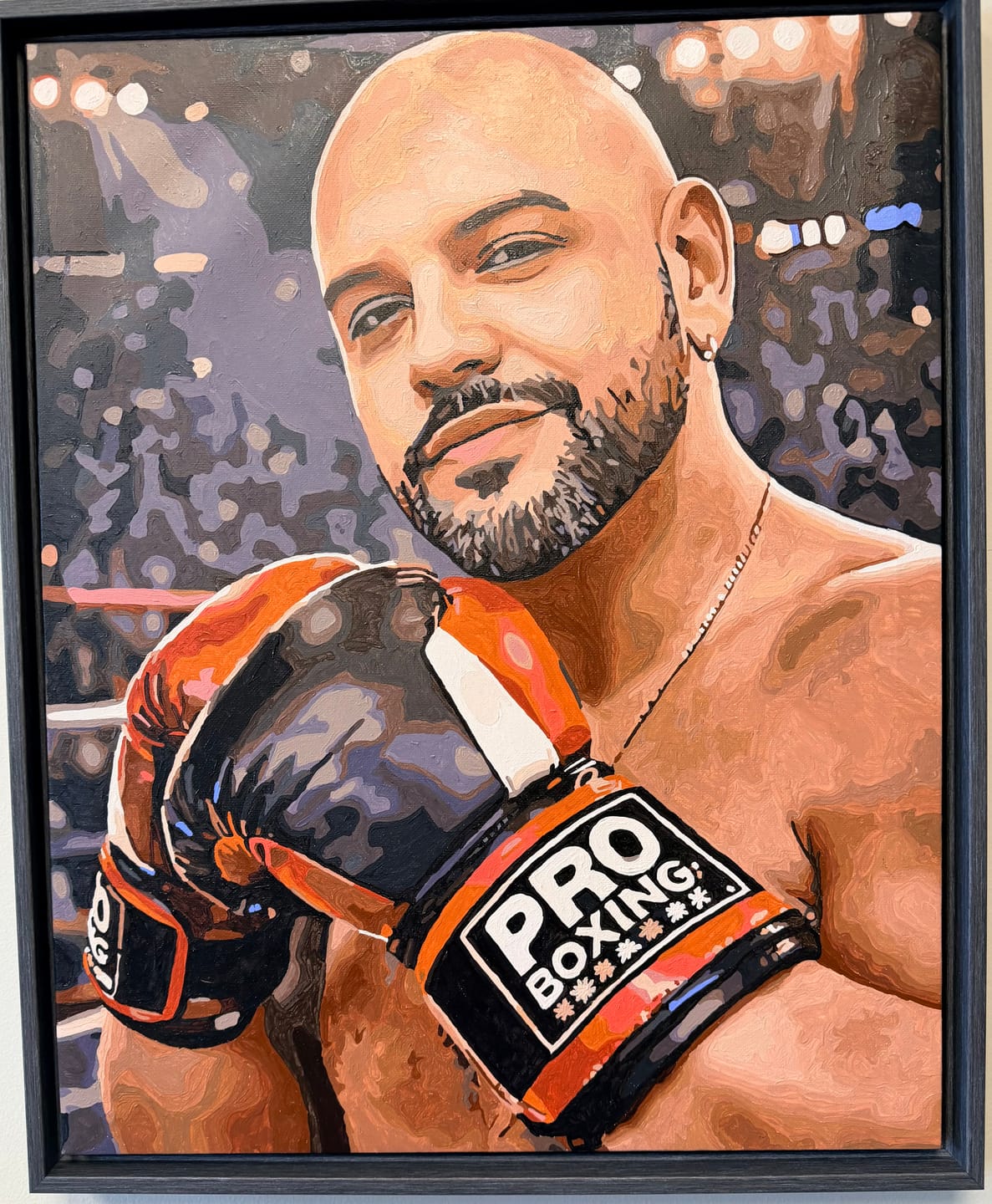 Customer photo review of Custom Paint by Numbers Kit for Personalized Artwork