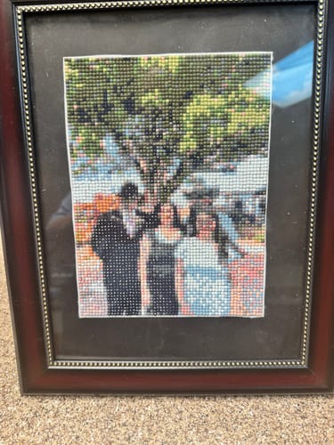 Customer photo by Tracy B. of their finished diamond painting