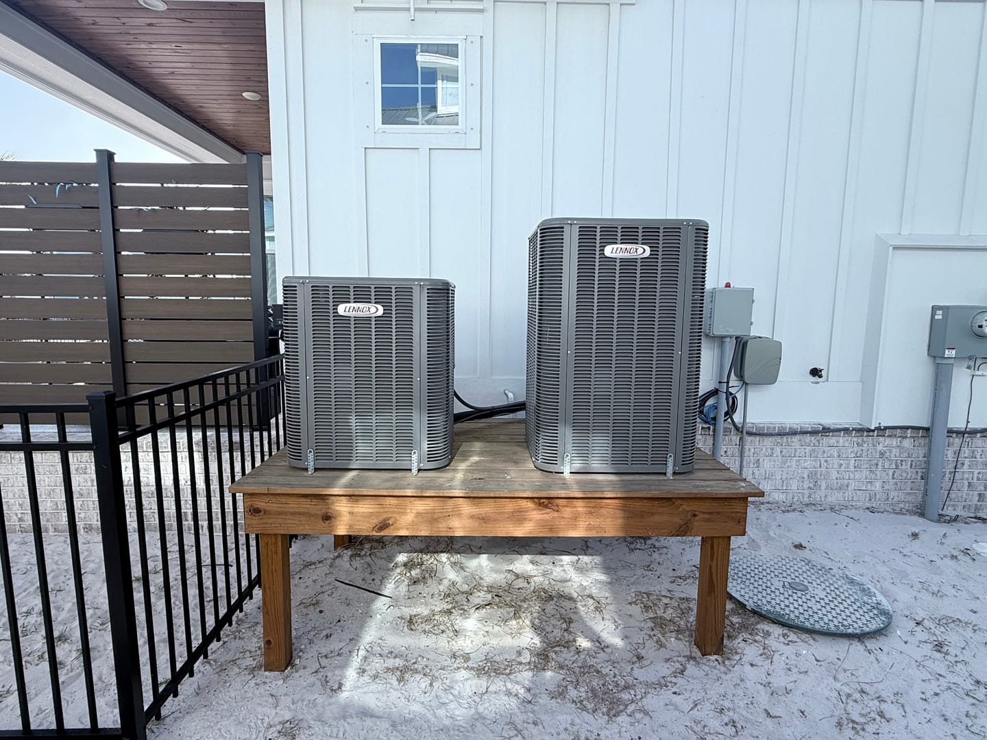 Customer photo review of Central AC Cover - White