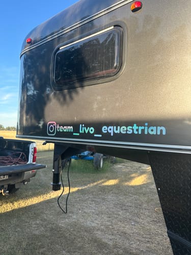 Customer photo review of Large Customisable Social Media Banner Decal