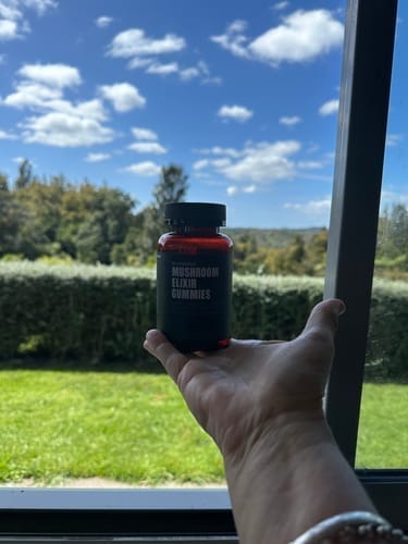 Customer photo review of Mushroom Elixir Gummies