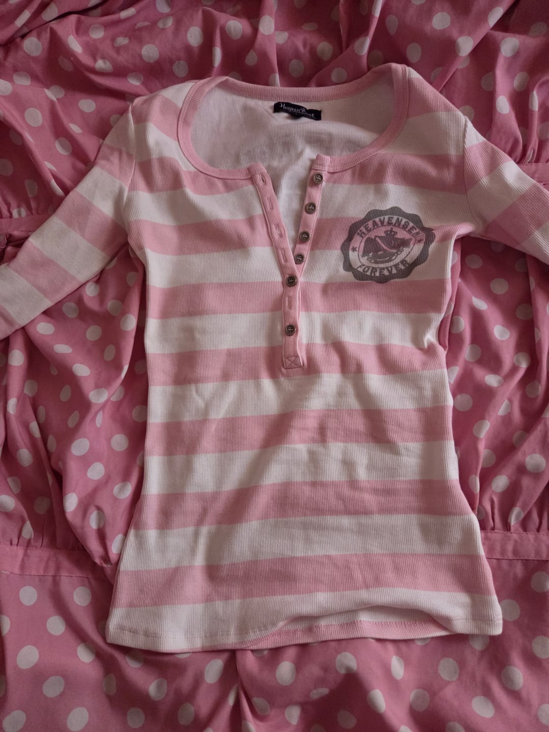 Customer photo review of Expelled Henley - Pink