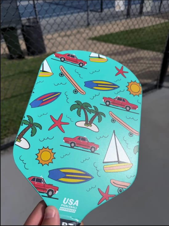 Customer photo review of ARTI 16mm Carbon Fiber "CALIFORNIA" Pickleball Paddle