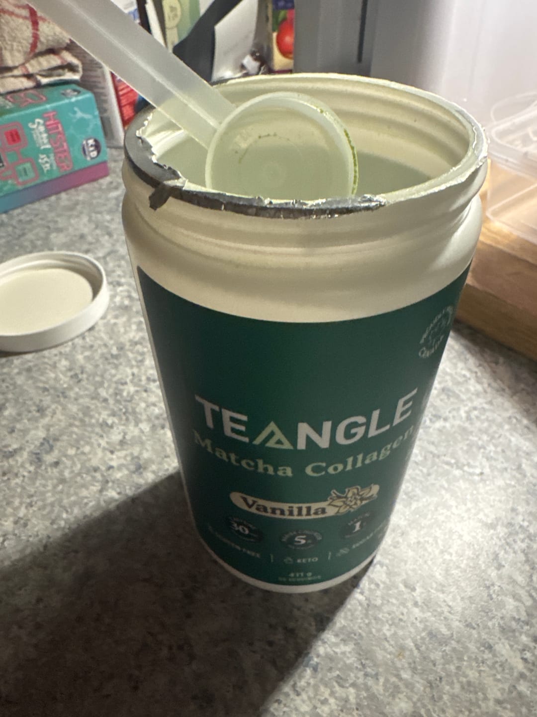 Customer photo review of Teangle - Matcha Collagène - 333g-411g