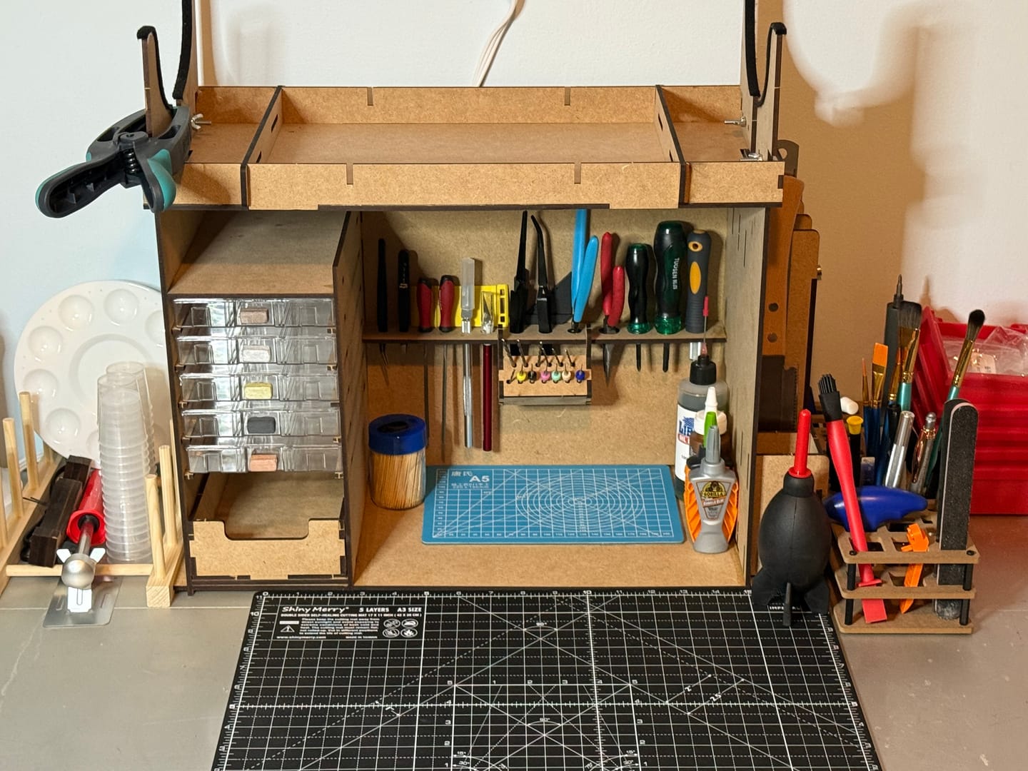 Customer photo review of Mueble taller organizador