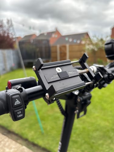 Customer photo review of Electric Scooter & Bike Phone Holder