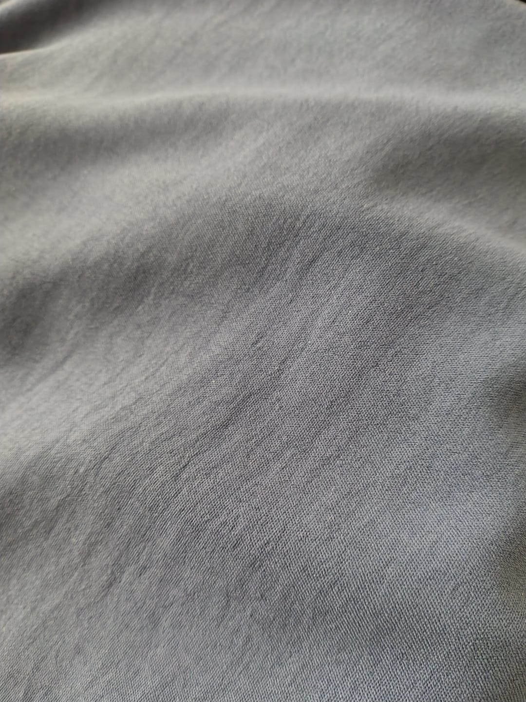 Customer photo review of Plain Italian Stretch Crepe Polyester Fabric