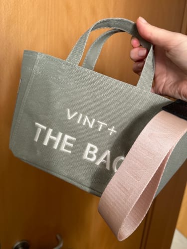 Customer photo review of FERMUARLI MUMLU KANVAS TOTE ÇANTA - MİNİ - AÇIK YEŞİL