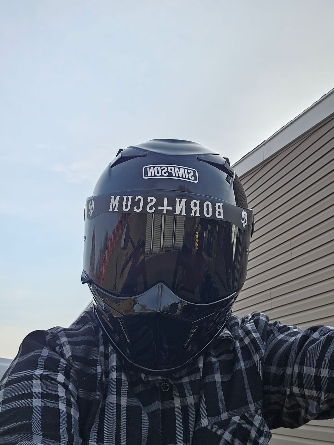 Customer photo review of INVERTED LOGO HELMET VISOR