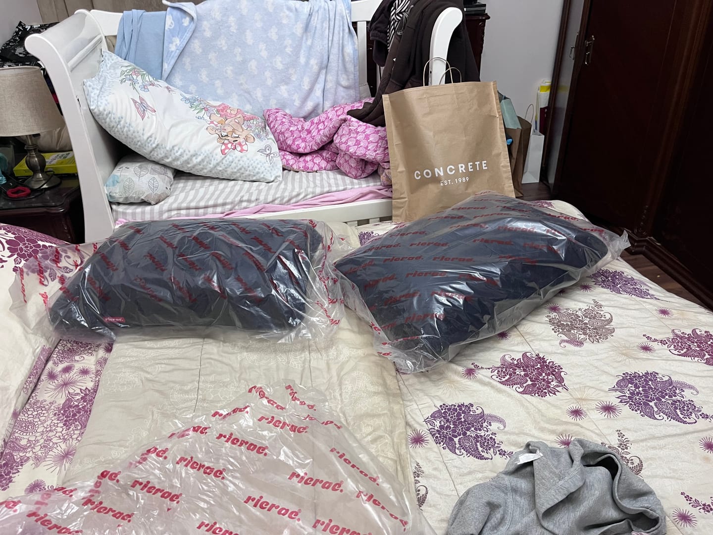 Customer photo review of Medium Flat Memory Foam Pillow