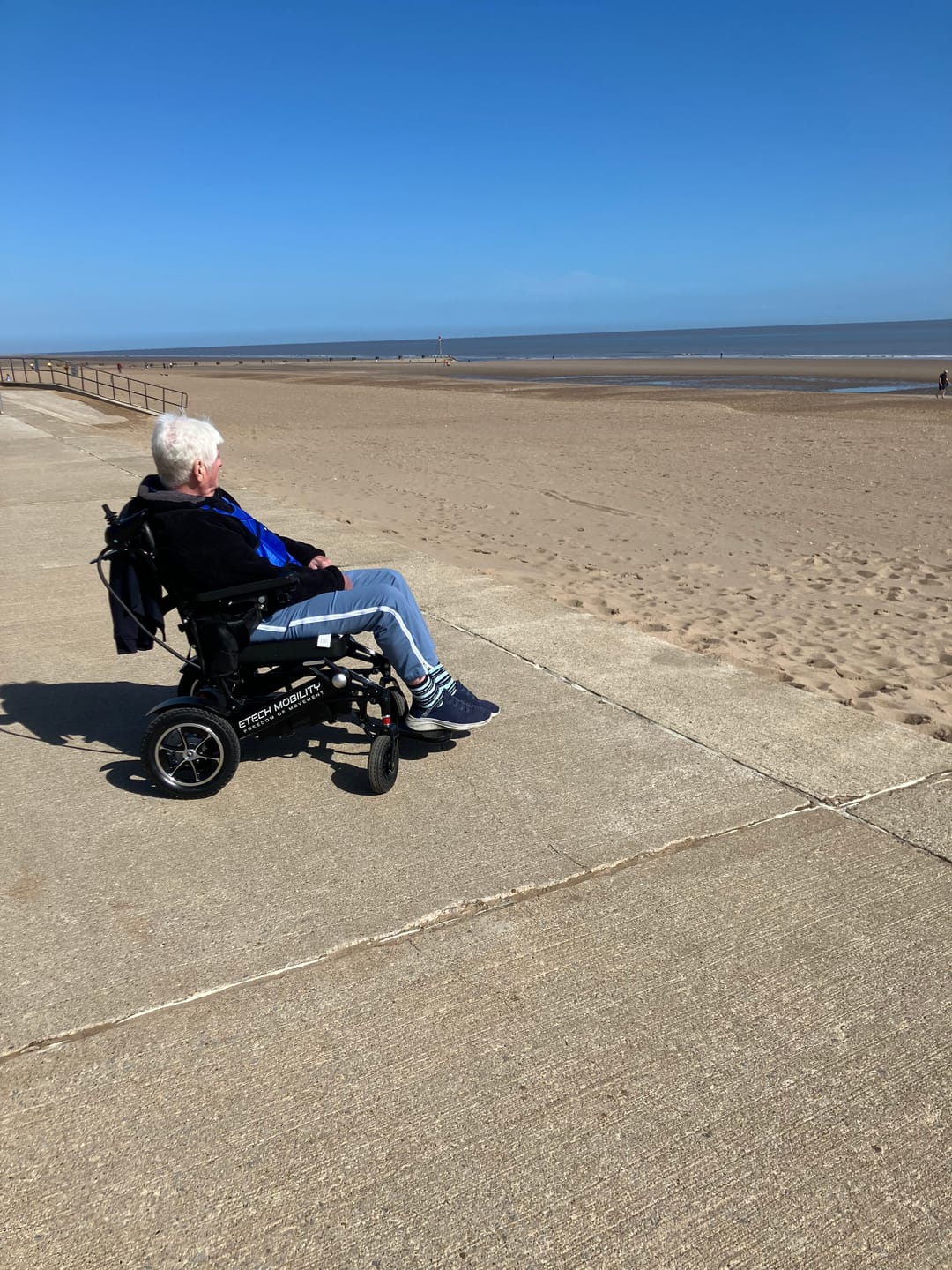 Customer photo review of Carer Controlled Electric Wheelchair With Attendant Control Joystick