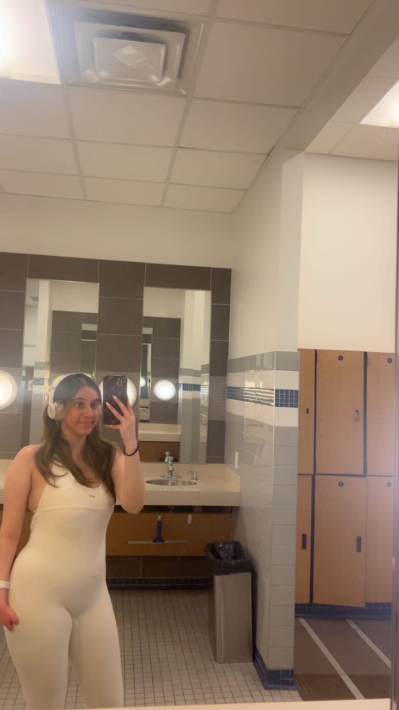 Customer photo review of The Halter Onesie / Cream