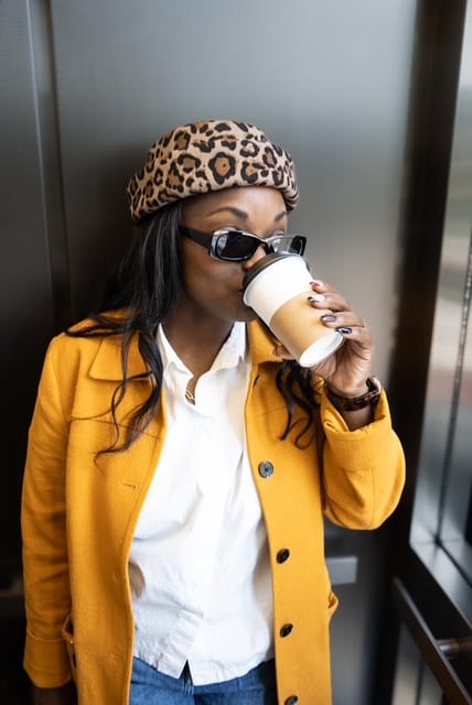 Customer photo review of London Pillbox Hat - Leopard