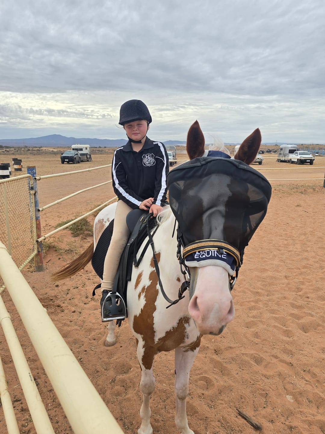 Customer photo review of LE Outback Riding Flymask