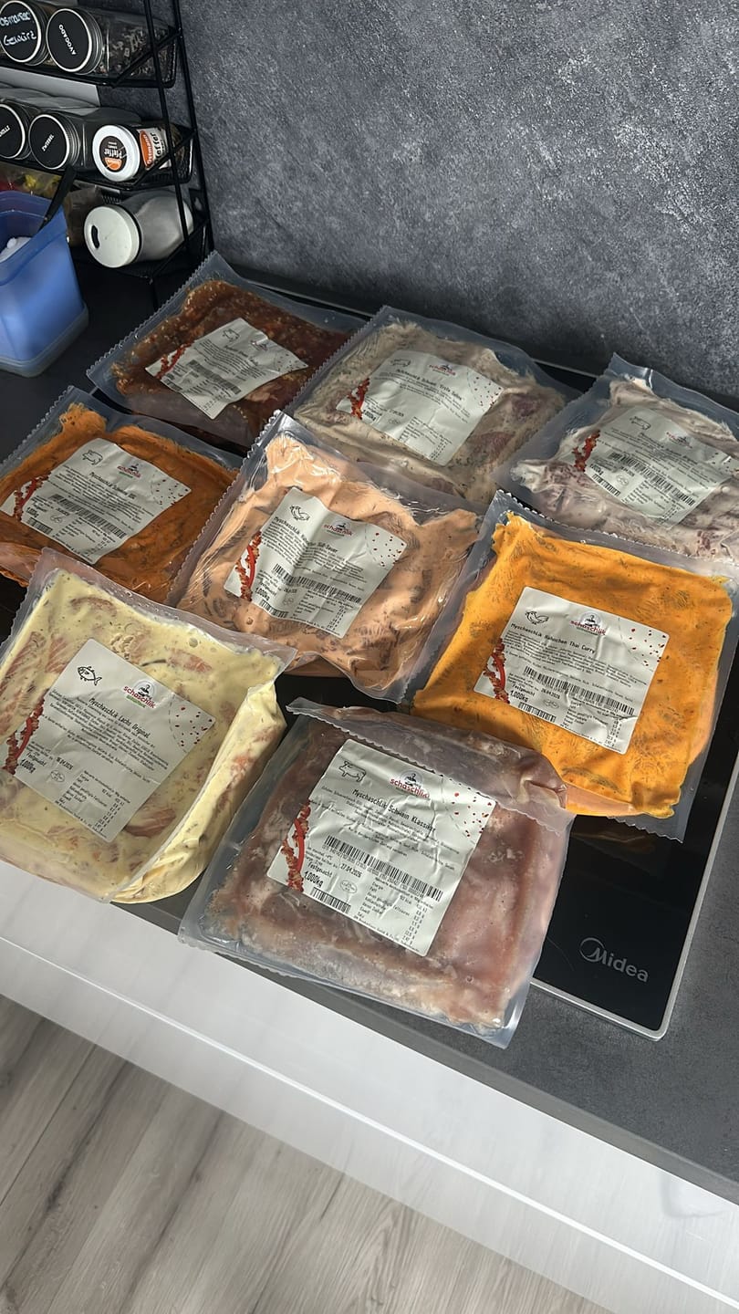 Customer photo review of Schweine-Schaschlik Original - Mayonnaise Zwiebel Kräuter Marinade | mySchaschlik
