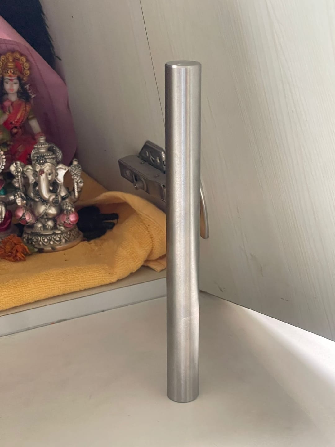 Customer photo review of Stainless Steel Virtual Rod – Vastu Remedy for Durable Energy Balancing & Long-term Door Protection | Ideal for Main Entrances | 18 & 22 mm Thickness | 9 & 12 Inch Sizes