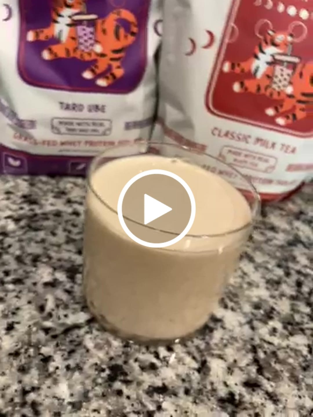 Customer video review of Classic Milk Tea Whey Protein