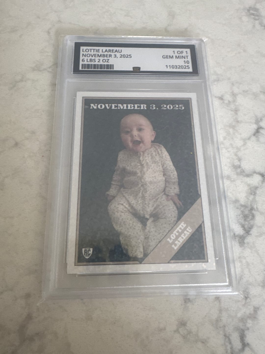 Customer photo review of Couple Graded Card (Quick Buy)