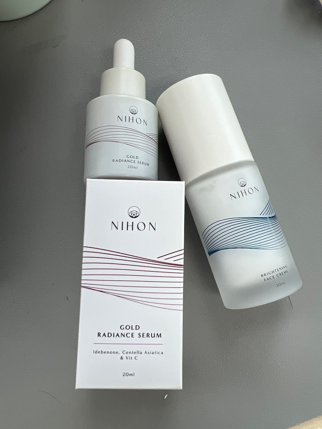 Customer photo review of Brightening Duo Kit (Brightening Face Creme & Gold Radiance Serum)