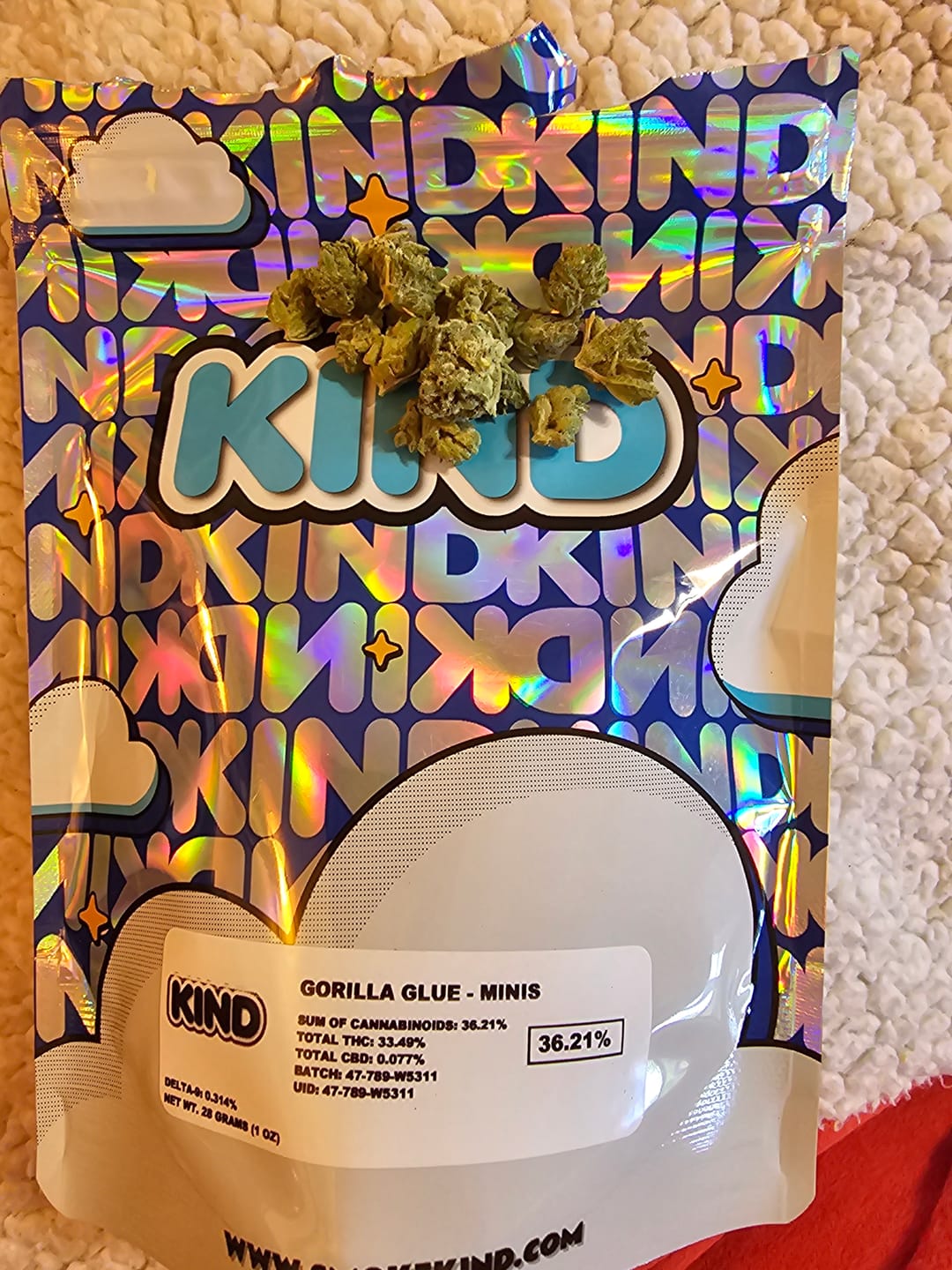 Customer photo review of Game Time Infused Preroll 1 Gram - Hybrid