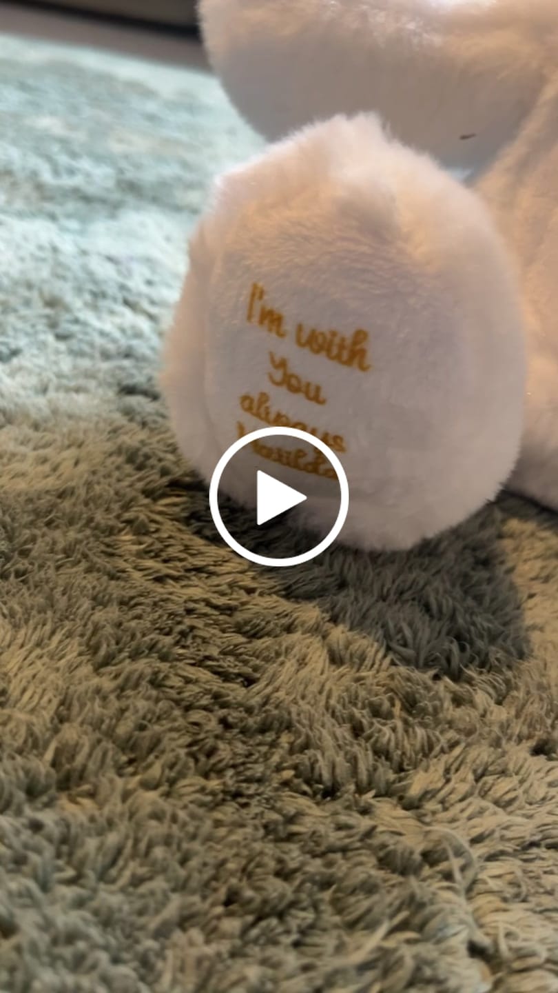 Customer video review of A Cuddle from Heaven Personalised Photo Teddy Bear
