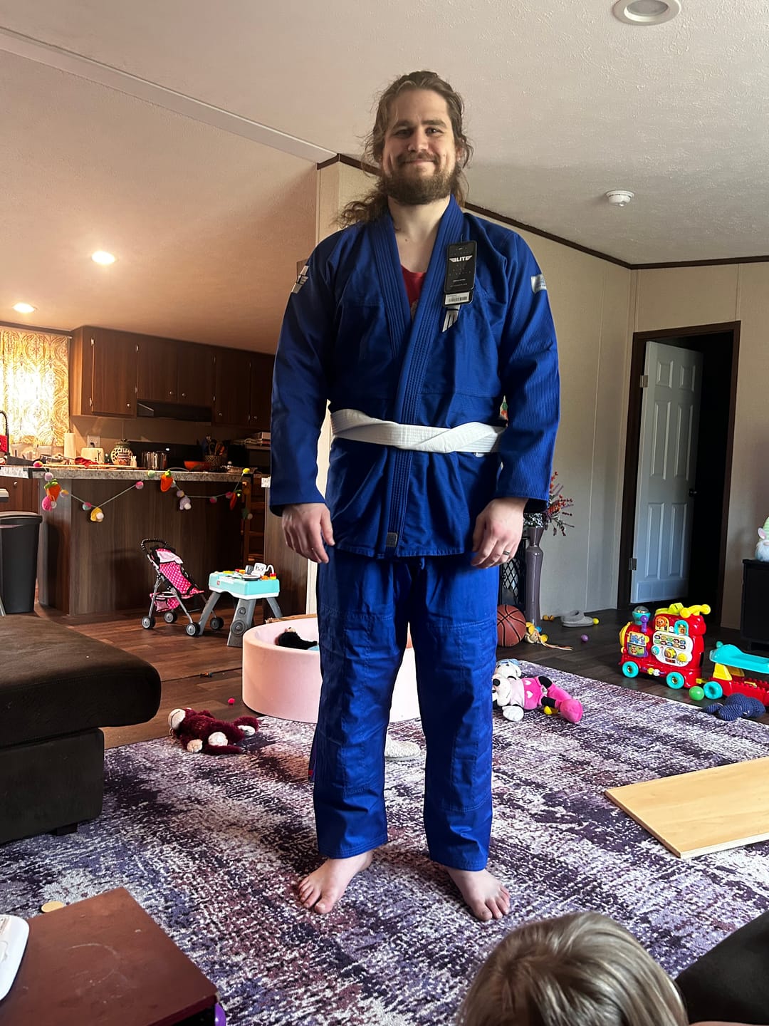 Customer photo review of Core Blue Brazilian Jiu Jitsu Mens BJJ Gi
