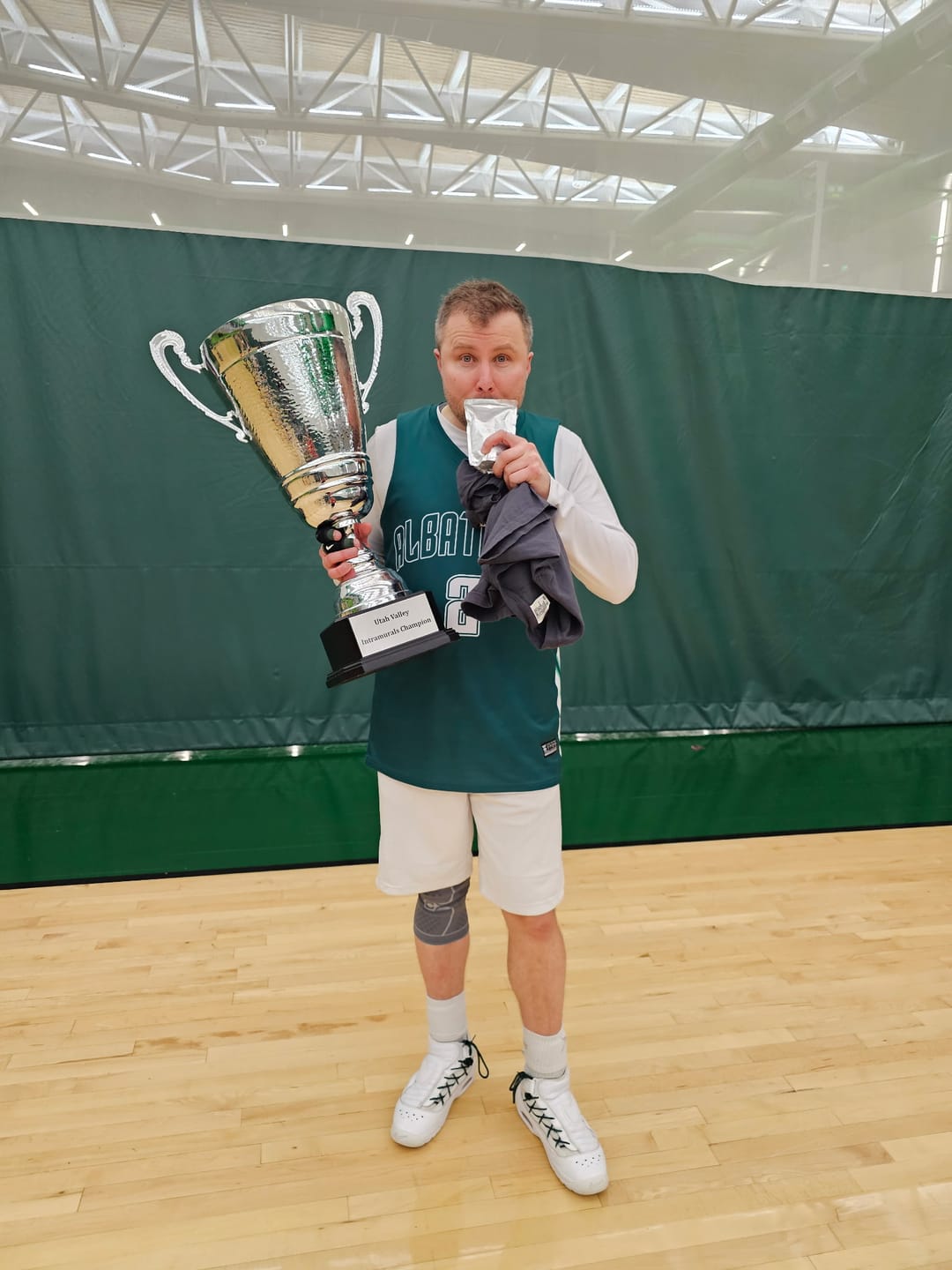 Customer photo review of Custom Green White Double Side Tops Men Basketball Jersey