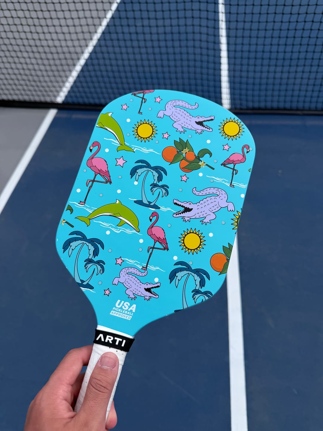 Customer photo review of ARTI 16mm Carbon Fiber "FLORIDA" Pickleball Paddle
