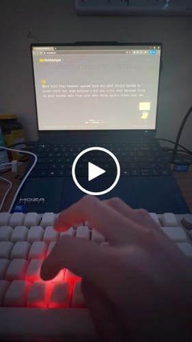 Customer video review of KEYGEEK Y2 LINEAR SWITCH FACTORY LUBED (10PCS)