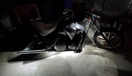 Customer photo review of Easy Install Moto LED Light Kit