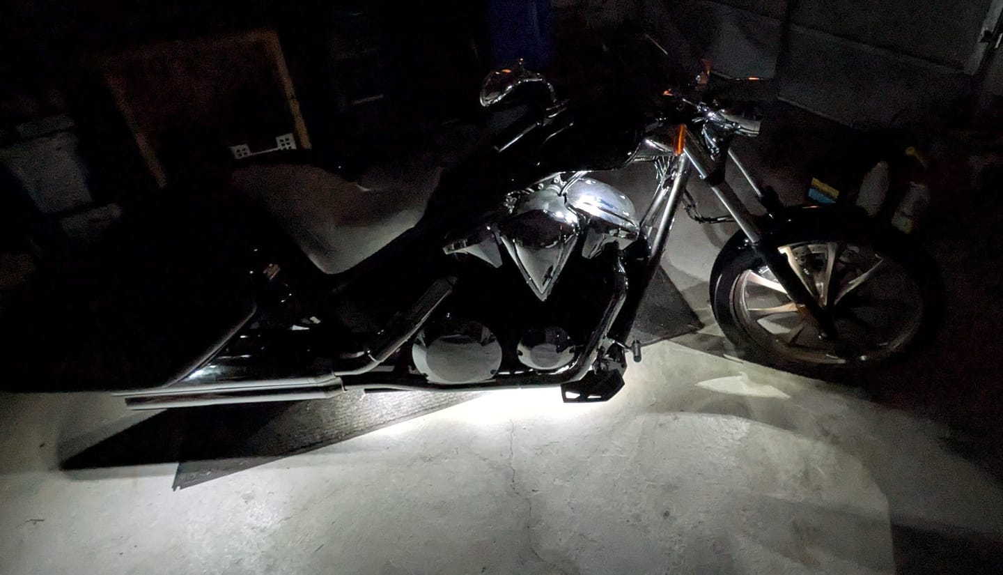 Customer photo review of Easy Install Moto LED Light Kit
