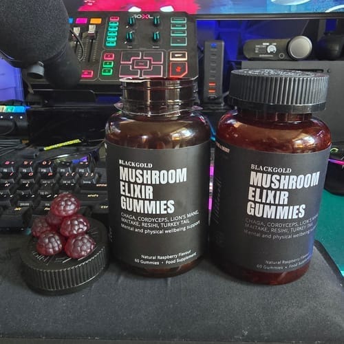 Customer photo review of Mushroom Elixir Gummies