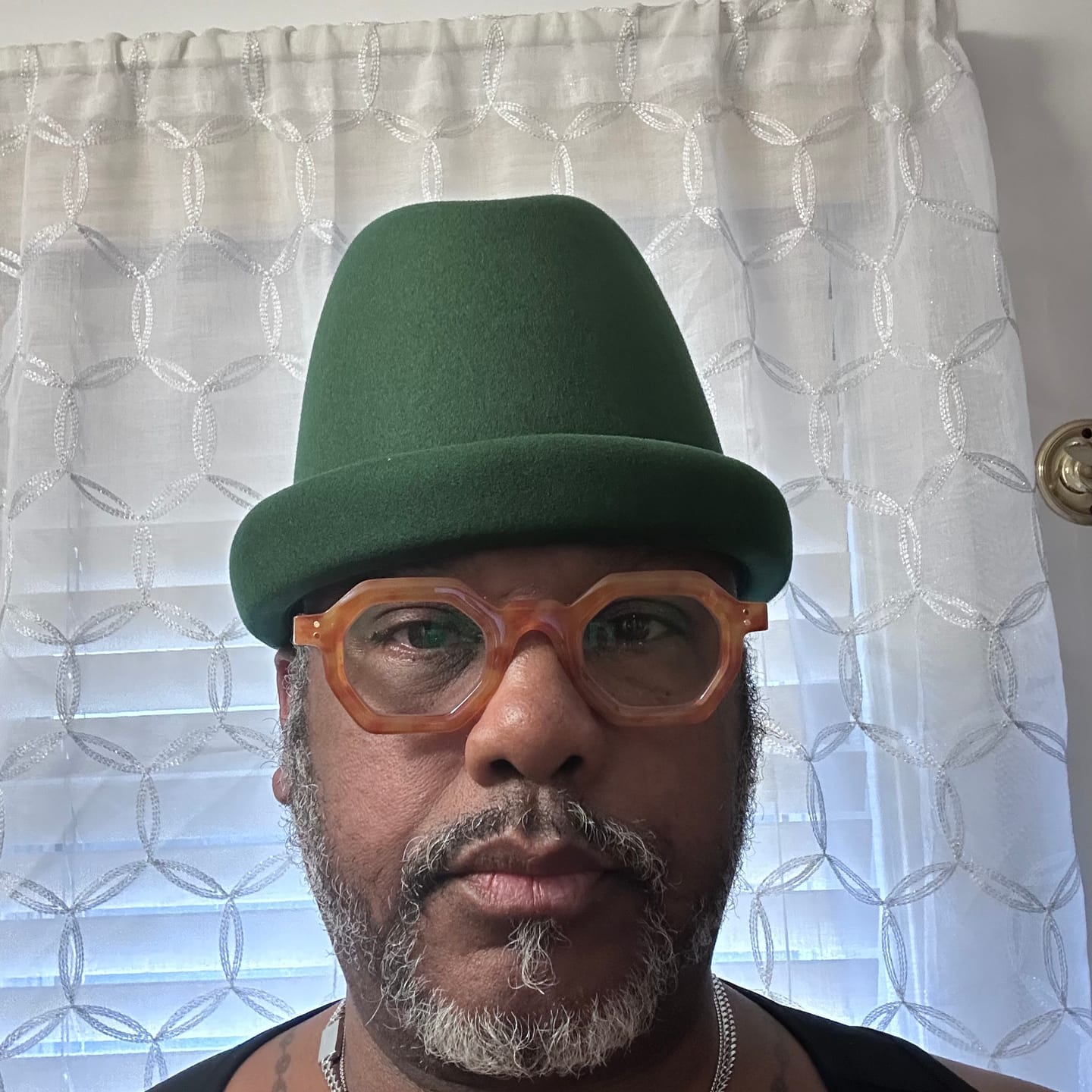 Customer photo review of Russian Pillbox Hat - Hunter Green