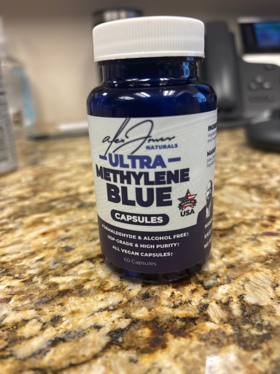 Customer photo review of Ultra Methylene Blue Capsules (60 Capsules) (30 Servings)