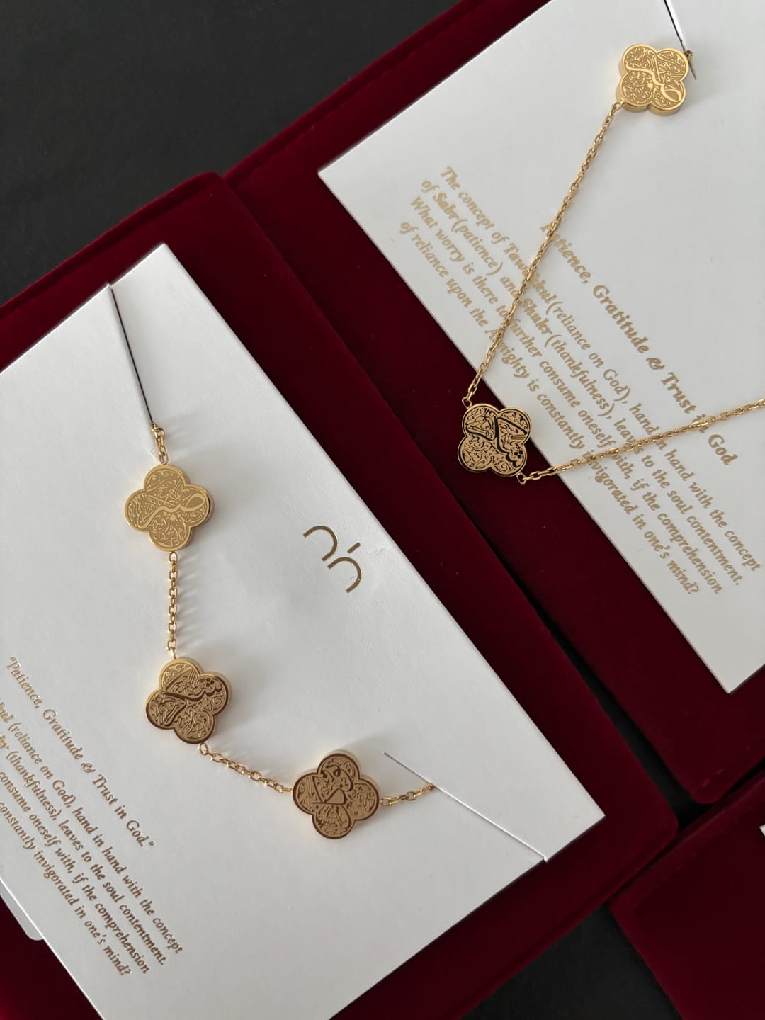 Customer photo review of Hardship & Ease Necklace