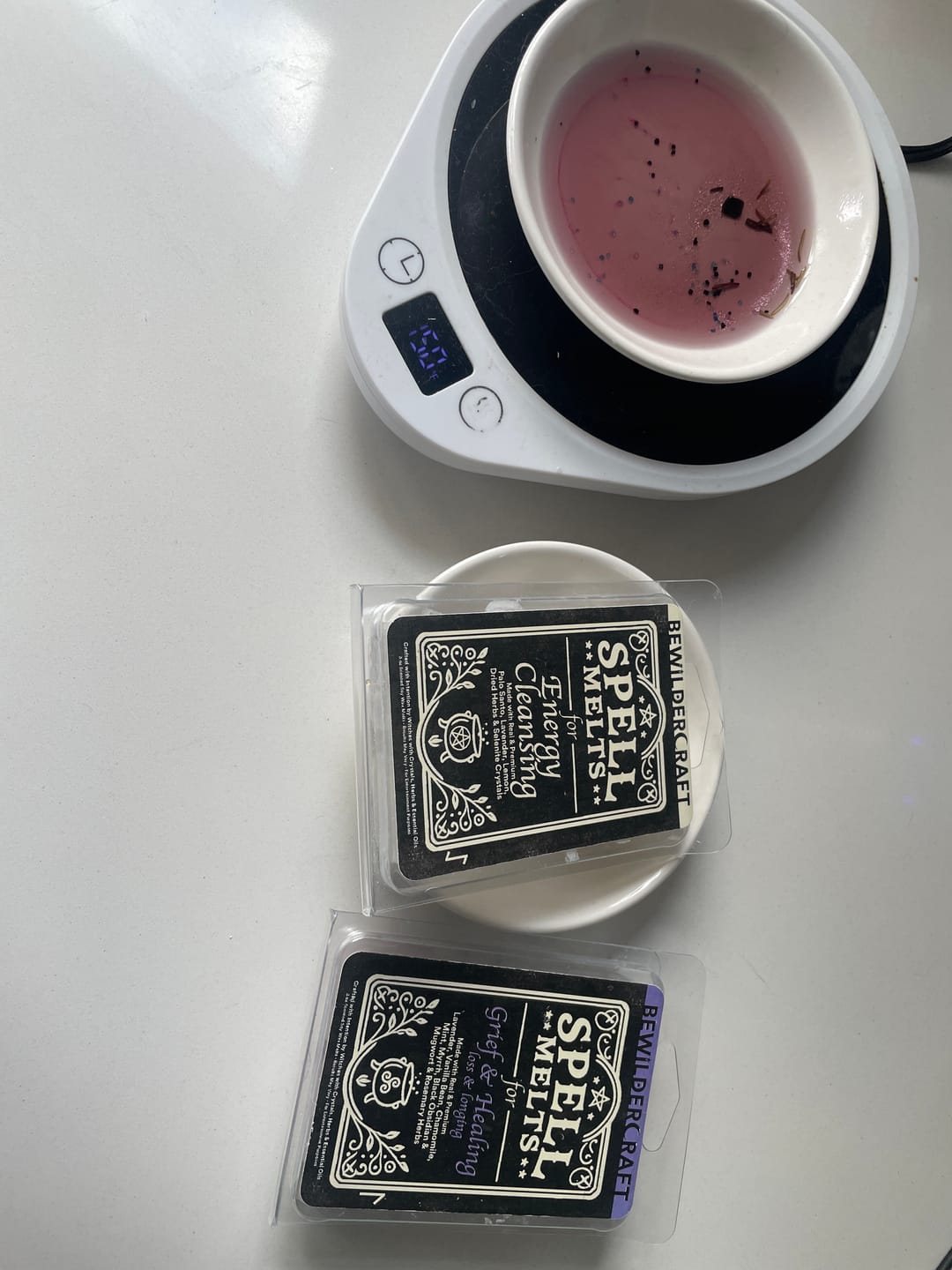 Customer photo review of Spell Melts for Energy Cleansing Wax Melts
