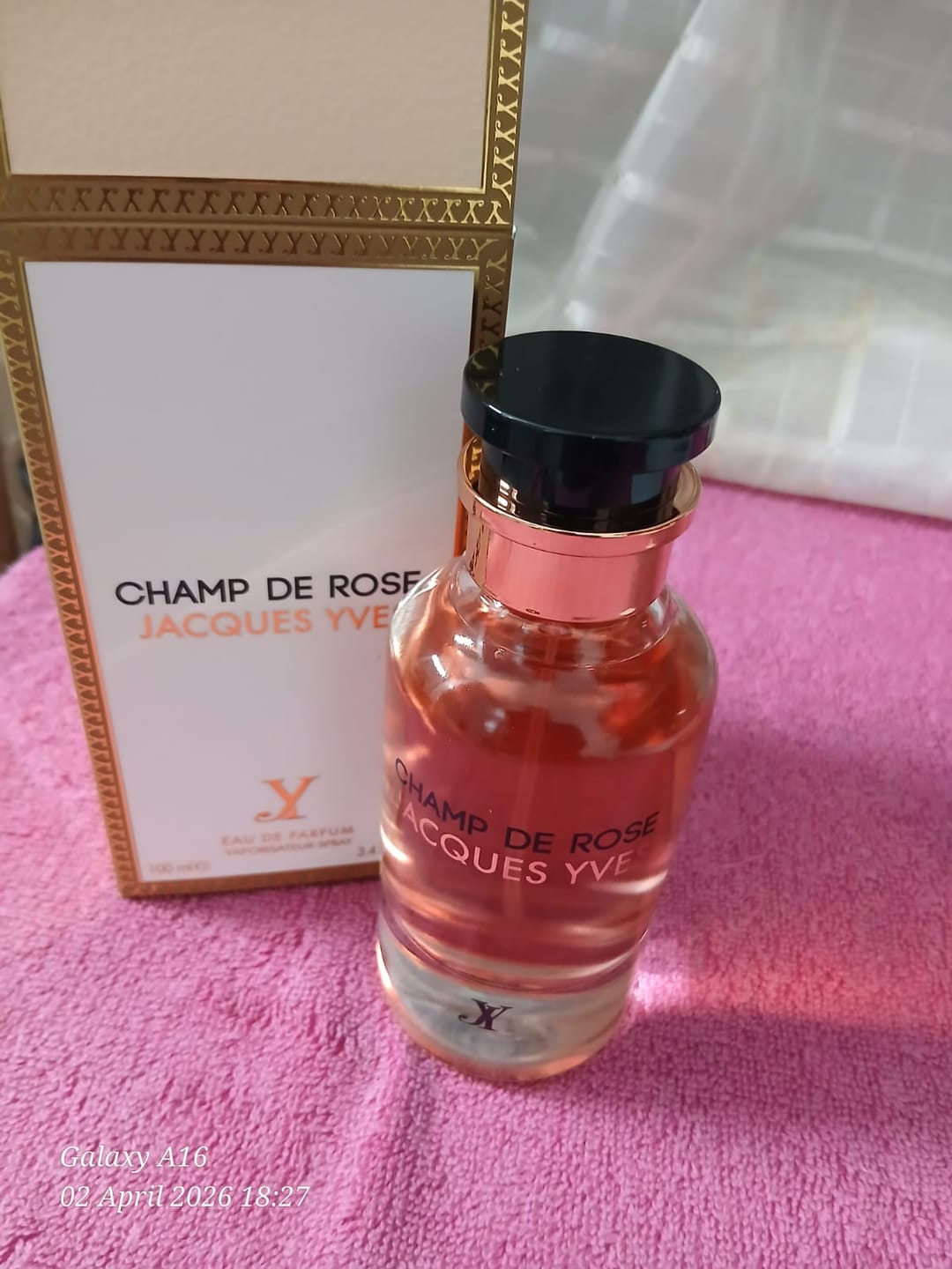 Customer photo review of Champ De Rose Jacques Yves EDP perfume 100ml