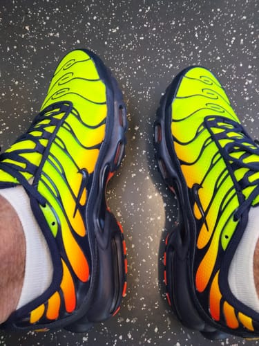 Customer photo review of Nike Air Max Plus TN 'Lemon Venom' Men's