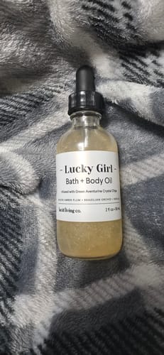 Customer photo review of Lucky Girl Bath & Body Oil