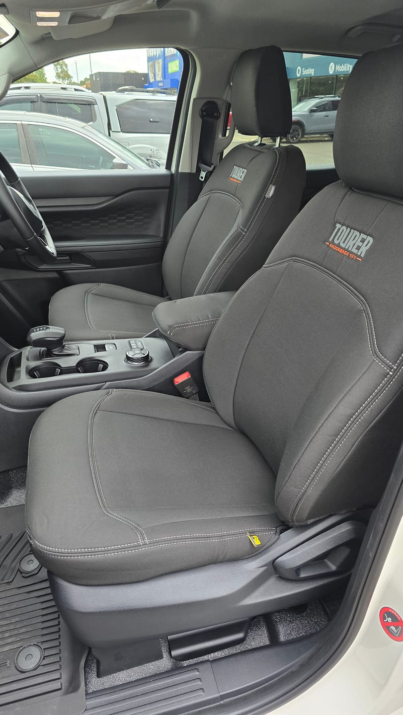 Customer photo review of Ford Ranger Super Duty - GP9 Tourer 2x Front Seat Covers (In Stock)